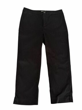 PART TWO Black Stretch Cotton Cropped Capri Pants size 36